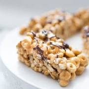 No Bake Banana Peanut Butter Cereal Bars